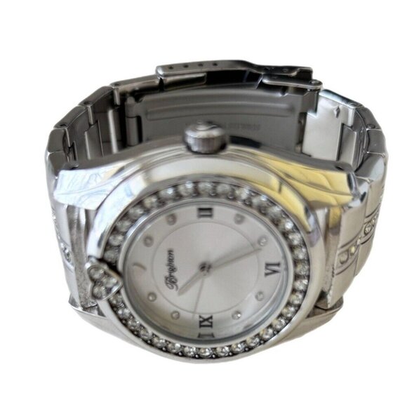 Brighton Dana Point Watch! Silver coated with crystals. Vintage new battery - Picture 2 of 7